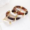 Wide Irregular Resin Bracelet Punk Cuff Bracelet Set New Exaggerated Chunky Bangles  Women