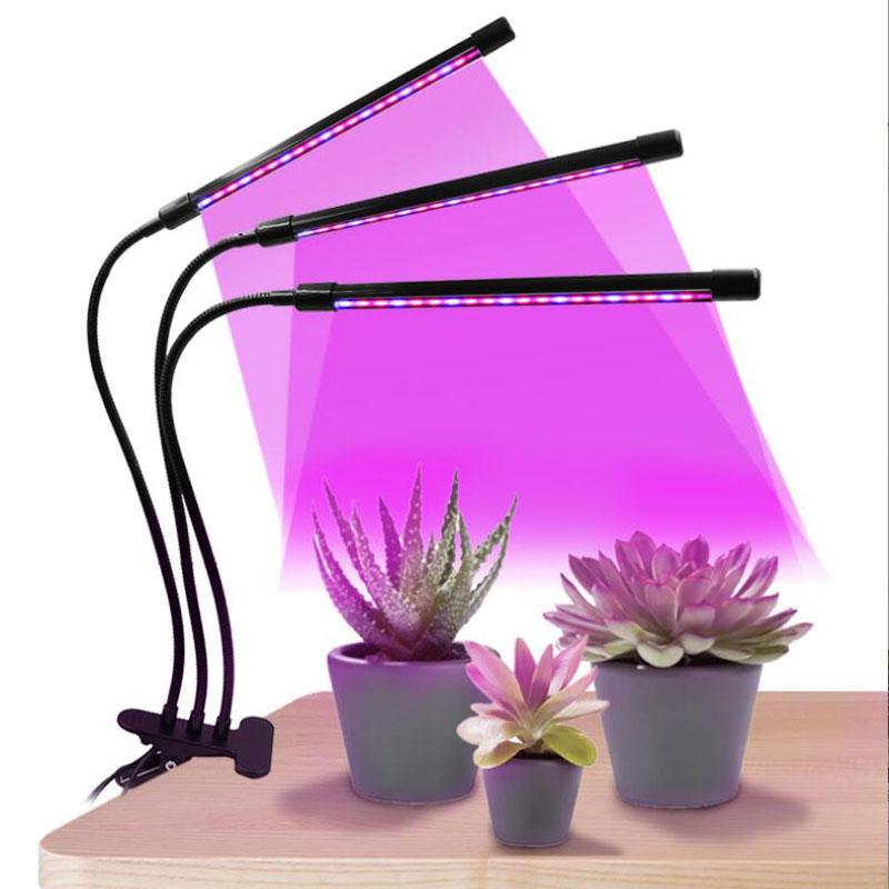 USB LED Grow Light Timed Full Spectre For Plants Tent Greenhouse Hydroponics Planting System 9 Dimmable Flower Clip Phyto Lamp