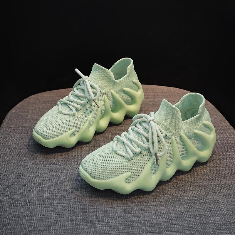 Кроссовки Lovers Fly Woven Coconut, женские летние дышащие повседневные кроссовки, носки Volcano, мужские