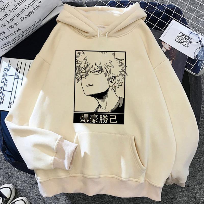 Bakugo толстовки женские винтажные Зимние толстовки