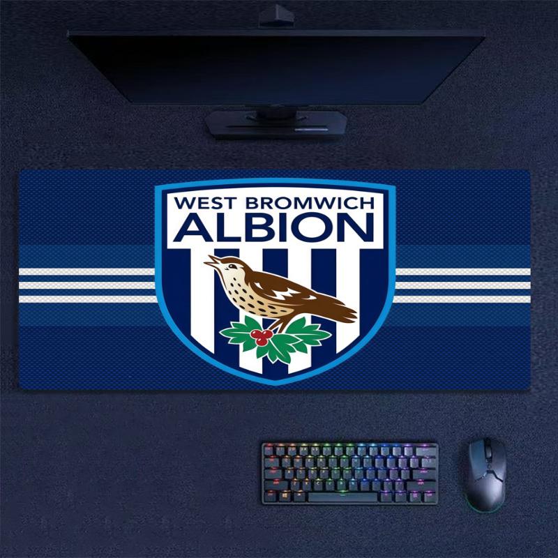West Bromwich Albion Print Cushion Non-slip Laptop Tablet Big Mousepad XXL Mat Mini PC Playmat With Lock edge
