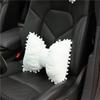 Butterfly Knot Car Neck Pillow And Lumbar Support Cushion Set Plush Bowknot Headrest Pillow Waist Support Charm Colorful C