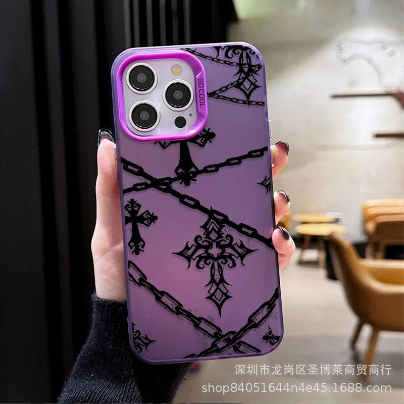 Новая модель для внешней торговли подходит для Apple 15 цветной серебристый iPhone14promax креативный 13/11 матовый 16 защитный чехол 17.
