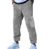 Men S Corduroy Loose Straight Leg Multi Pocket Solid Casual Pants