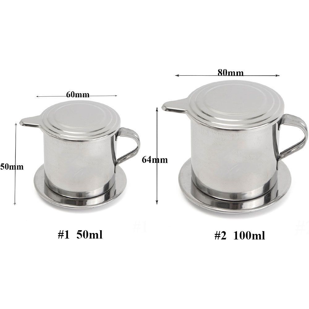 Ситечко Портативная кружка Чашка Капельный фильтр Кофеварка Инфузор Нержавеющая сталь Вьетнамский кофе