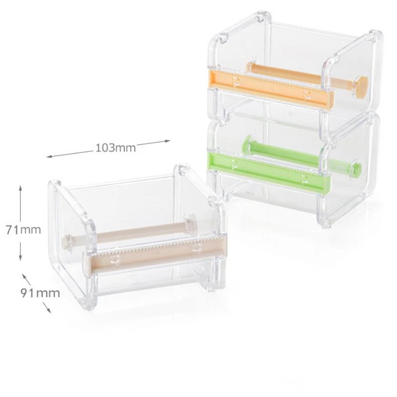 Ленточный резак, ящик для хранения лент, ручные инструменты своими руками, многофункциональный настольный режущий станок, канцелярские принадлежности, прозрачный режущий станок