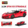 Bburago 1:24 Ferrari SF90 XX Stradale Sports Car Model - Alloy Finish Gift