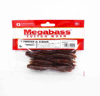 Megabass Мягкая приманка TK Twister JR 3,5 дюйма Ebimiso Red F (4050)
