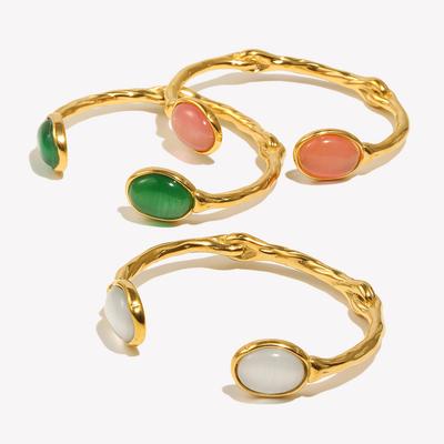 Овальный открытый нерегулярный браслет для женщин, Уникальный и нишевый аксессуар на запястье, Универсальный аксессуар для модной бижутерии для поездок на работу.