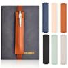 4pcs Adjustable Elastic Band Pen Holder PU Leather Pen Sleeve Pouch Elastic Notebook Pen Holder Detachable