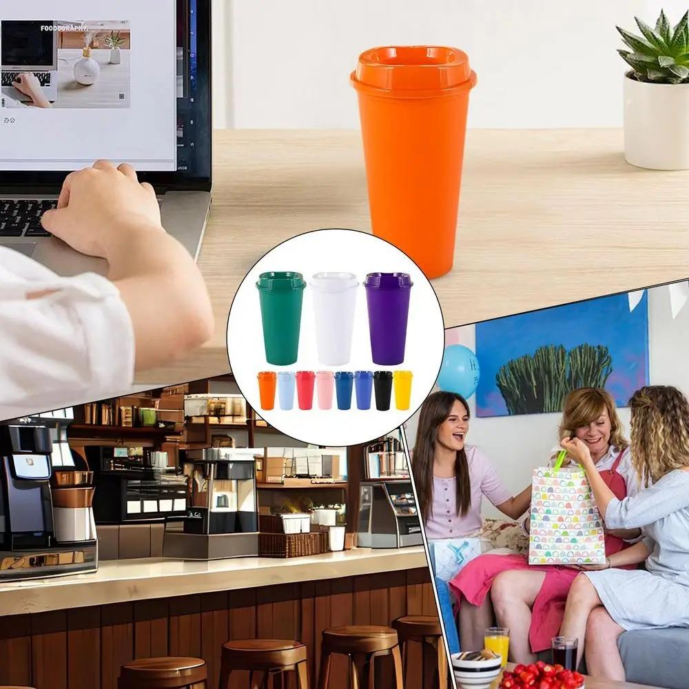 5pcs Reusable Coffee Cup 16 Oz Milktea Cup Drinkware Coffee Mug  Office