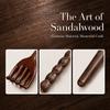 Golden Sandalwood Itching Rake Wooden Massage Claw Relaxation Tool Wooden Back Scratcher  Travel