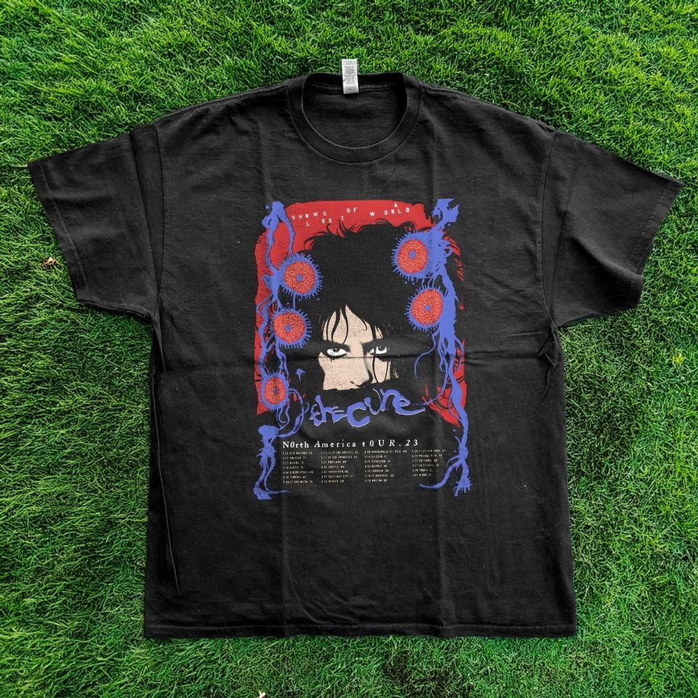 HOT The Cure Shows Of A Lost World North America Tour Graphic Tee Size S to 5XL Unisex T-Shirt