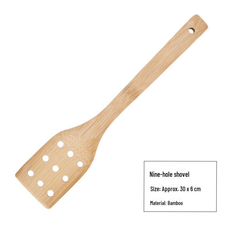 Набор бамбуковых лопаток: Длинная ручка, антипригарное покрытие, индивидуальный логотип, в комплект входит ложка для риса.