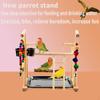 Parrot Toy Playstand Bird Playground Interactive Perch for Small Parakeets