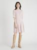 Плиссированное трикотажное платье CWNO254097LPNK36