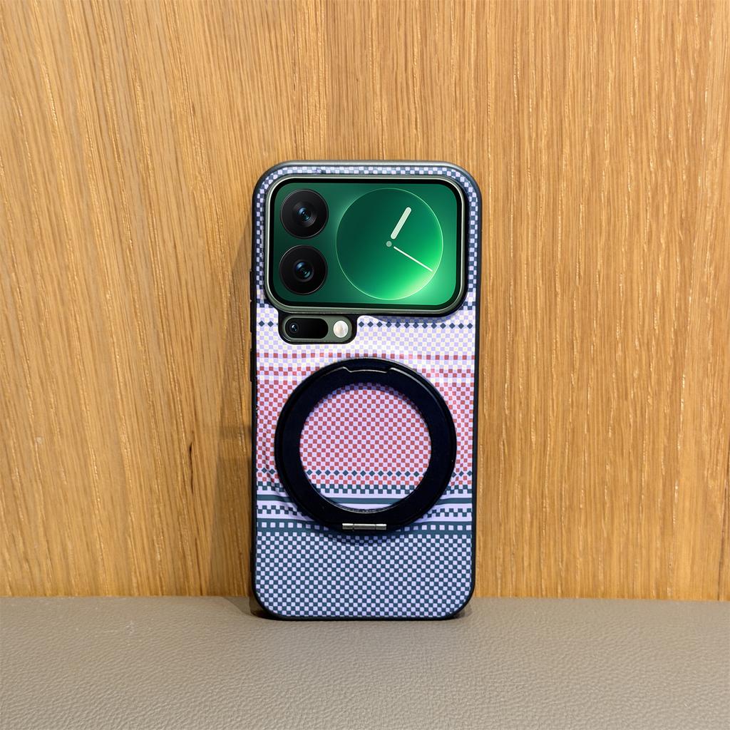Rotating Bracket Case For Samsung Galaxy S26 Ultra Edge S25 Plus S24 FE S23 Magnetic Leather Anti Drop Half Wallet Wrapped Cover