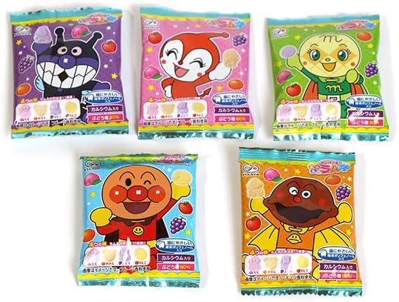 Ассортимент сладостей Fujiya Anpanman Набор жевательных конфет Ramune 15 пакетиков Ramune 10 конфет 2 пакетика жевательных конфет Всего 27 наименований Маленький подарок & &