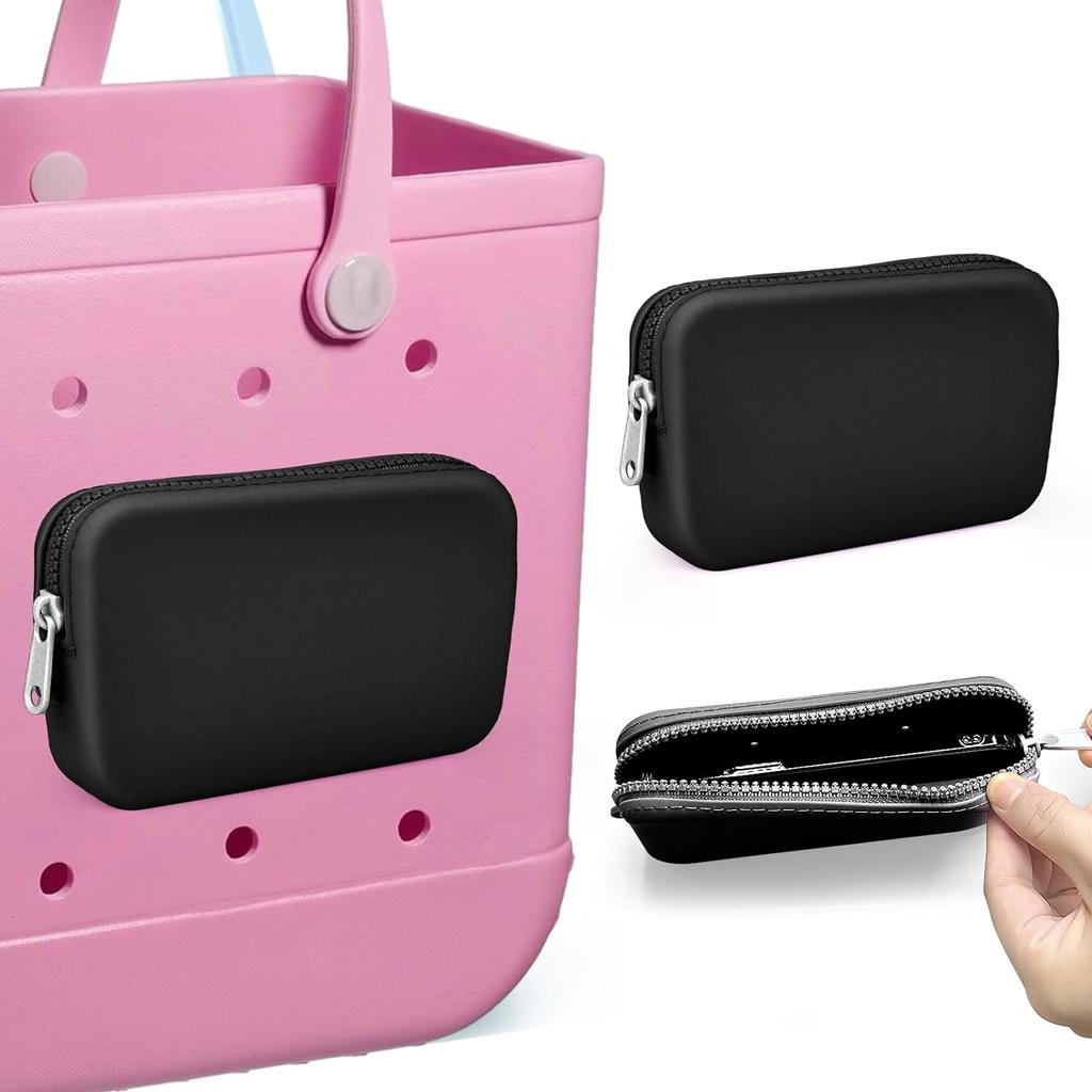 1pcs Silicone Phone Holder for Bogg Bag, Soft Silicone Insert Wallet, Bogg Bag Accessories, Beach Accessory