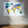World Map Art Poster Vintage Wall Art Background Cloth Home Living Room Wall Decor Gift School Travel/Educational Supplies