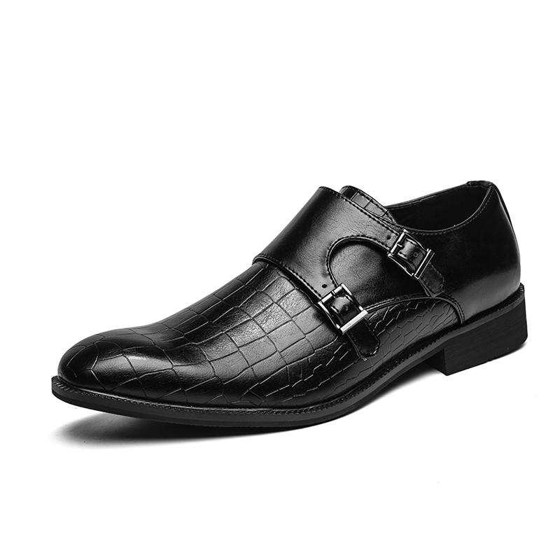 Designer Italian Genuine Leather Luxury Brand Men's Monks Wedding Casual Dress Loafers Business Moccasins Driving Formal Shoes