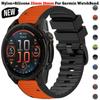 Ремешок из нейлона и силикона 22 26 мм для Garmin Epix Pro/fenix 8 7 7X Pro QuickFit Спортивный ремешок Forerunner 970 965 Epix Gen2 G2 Браслет