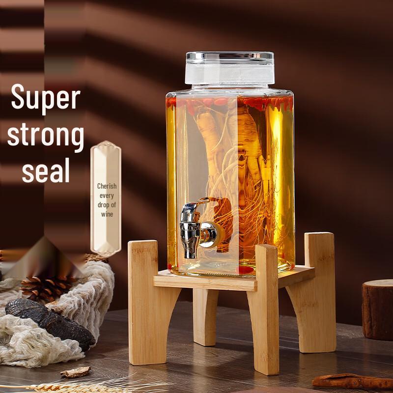 Glass Fermentation & Infusion Jar with Stainless Steel Tap