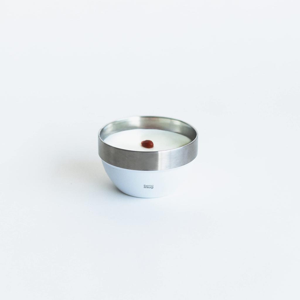 Термокружка штабелируемая SB23-32 Миска, 320 мл, Белая, Двустенная, Вакуумная