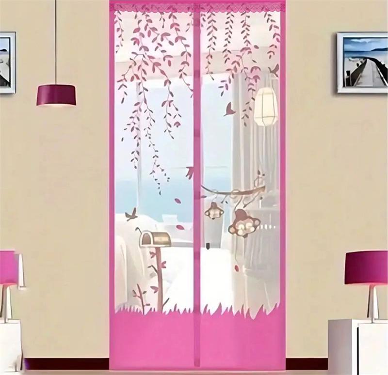 Москитная магнитная сетка для занавесок на дверь, сетка для защиты от насекомых, мух, насекомых, летняя сетка для внутреннего автоматического закрывания двери