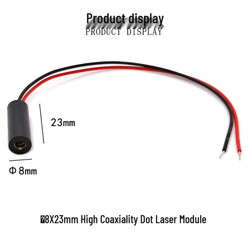 8x23mm 650nm 5mW High Precision Glass Lens Red Laser Module