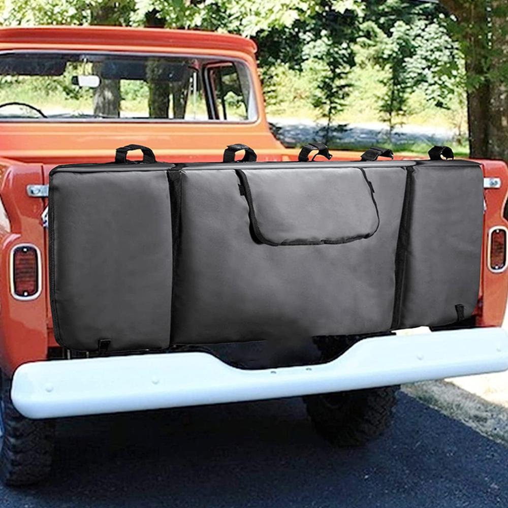 Защитная накладка на задний борт для пикапа для перевозки до 5 горных велосипедов с 2 карманами для инструментов