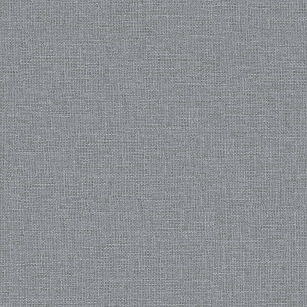 Sofa Bed with Armrests Light Grey Fabric