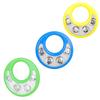 Orff Tambourine Ring Hand Held Drum Double Side Jingle Bells Children Enlightenment Music Toys Flower Model Percussion Toys