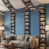 2Pcs Theater Themed Movie Night Film Strip Banner Movie Photo Frame Banner  Festival Gathering