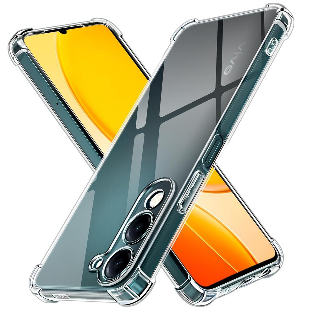 TPU Transparent Case for Vivo Y04 Y19S Y29 Y29S Y39 5G Protective Cover Four Corners Shockproof Bumper Coque Fundas