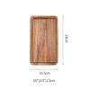 Japanese Wood Coffee Tray Rectangle/Oval Food Cup Plate Dessert Candy Wooden Tableware Plate Gongfu Tea Tray Kitchen Supplies