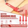 3Pcs Woodworking Ruler Precision 6 8 12 Inch Wood Marking Ruler T Track Woodworking Scribing Ruler Woodworking Measuring Ruler