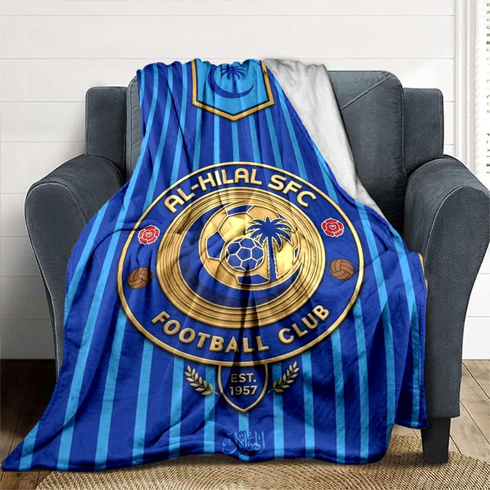 Al-Hilal SFC Print Flannel Blanket High Quality Warm Comfortable Cover for All Seasons Perfect for Gifts Home Decor