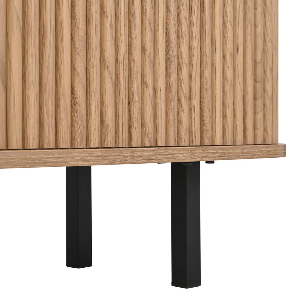 Modern TV cabinet, TV stand, TV panel, low TV cabinet. Two sliding doors, two lattice doors, unique design. 190 x 35 x 45 cm (L x W x H)