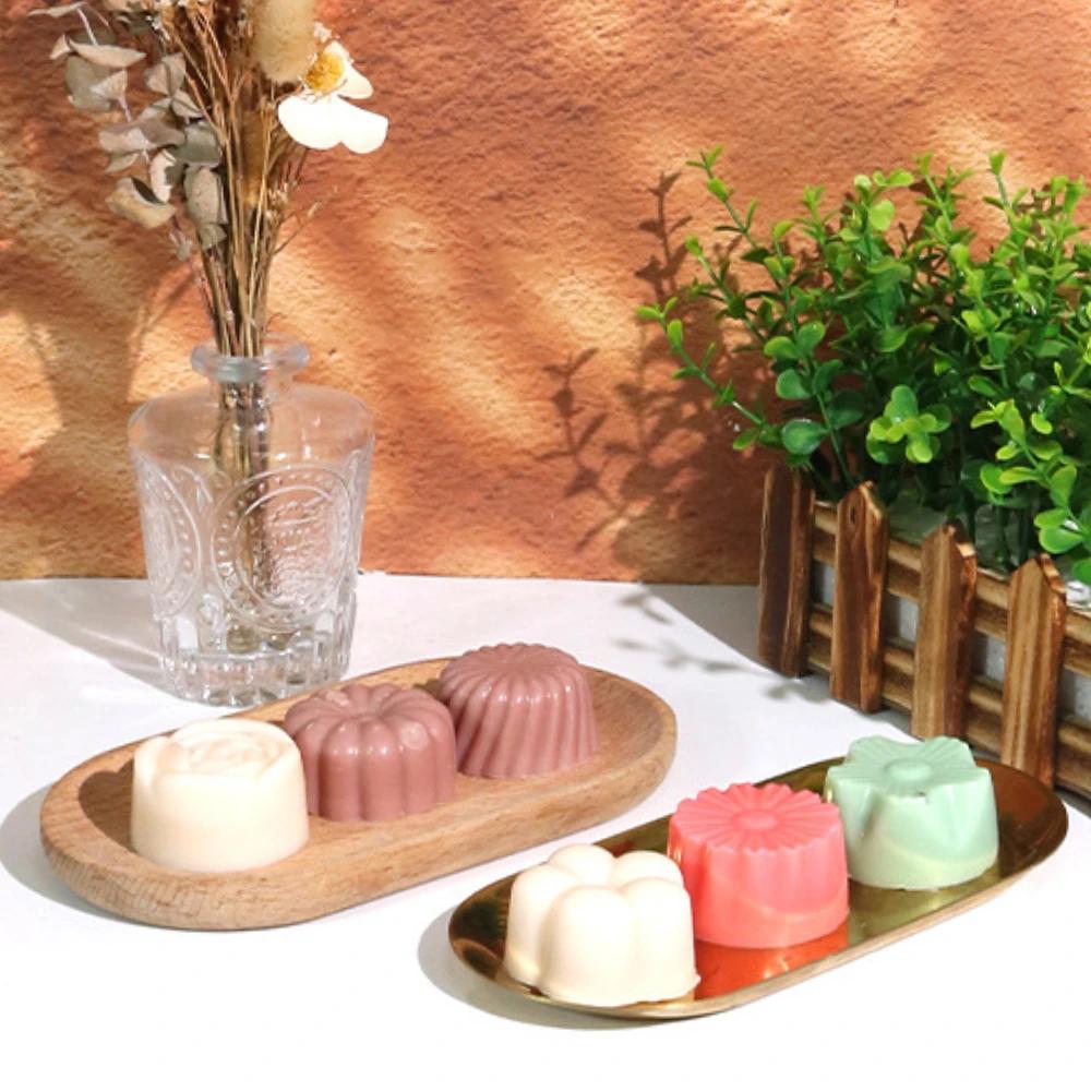 8 Holes Rose Flower Pudding Silicone Molds DIY Heart Mousse Cake Making Tray Love Shape Candle Soap Moulds Daisy Chocolate Gifts