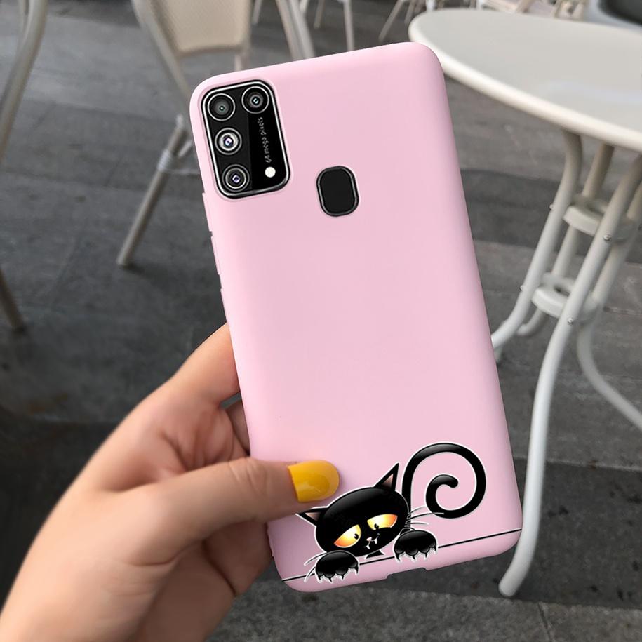 Силиконовый чехол для Samsung M31 M 31 Чехол Свежий Цветок Перо Ударопрочный Чехол для Телефона для Samsung Galaxy M31s M31 s M315 M317 Etui