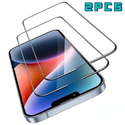 Защитная пленка для экрана для IPhone 14 Plus 13 Pro Max, 2 шт., закаленное стекло для 11 12 Pro Max