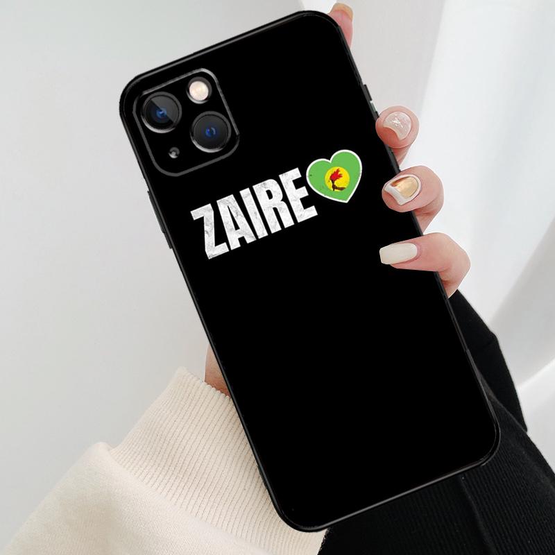 Чехол для телефона Флаг Заира Для iPhone 17 Pro Max 16 15 14 11 12 13 Pro Max mini 15 16 Plus 16e 17 Air Cover