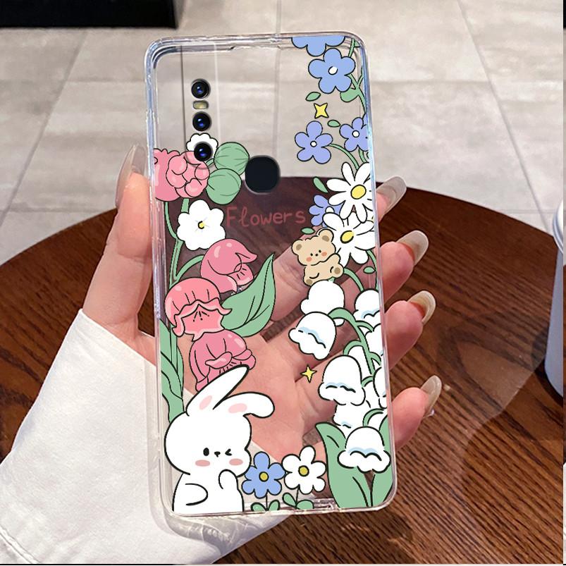 For Vivo V15 1819 V 15 Pro 1818 Cases Covers Luxury Cute Cat Love Rabbit Funny Clear Silicone Soft TPU Phone Case Back Cover