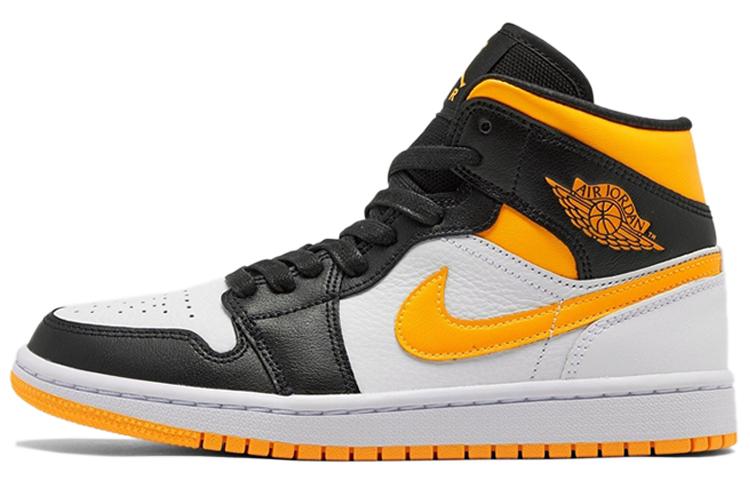 Jordan 1 Mid Laser Orange Black Women's CV5276-107