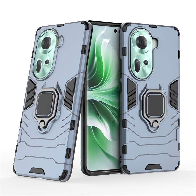 Магнитный чехол для OPPO Reno 11 5G Reno11 F Pro Чехол с кольцом-подставкой для телефона, задняя крышка, чехол Fundas Coque