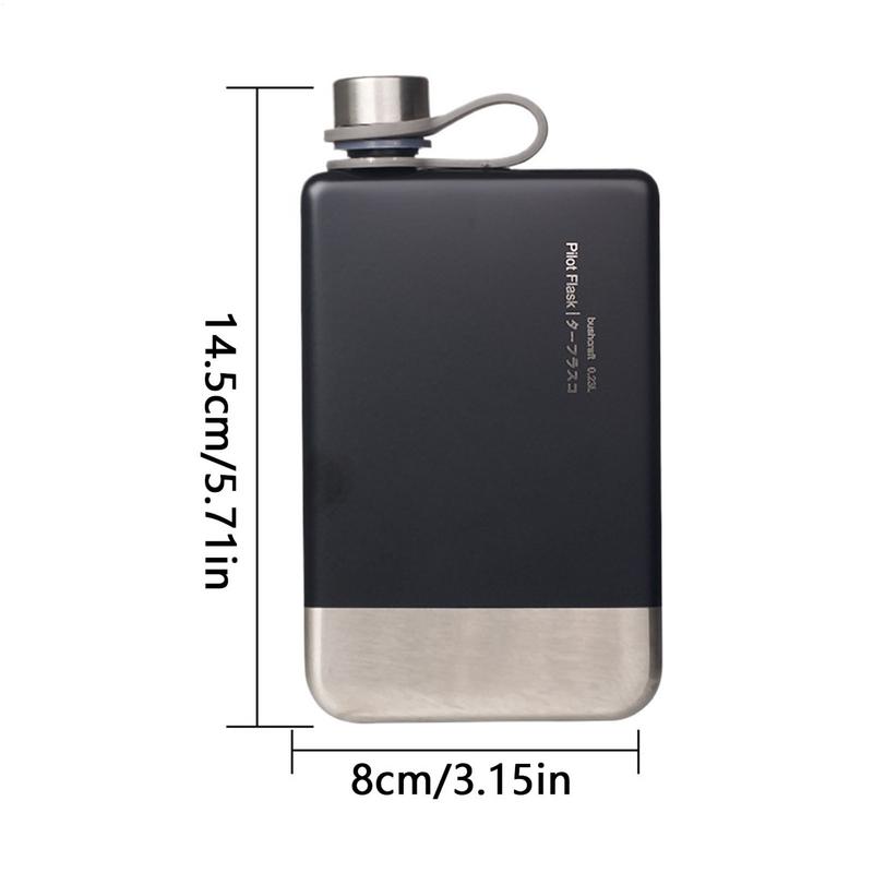 Плоские Бутылки для Воды для Путешествий Герметичные Компактные Бутылки для Воды Из Нержавеющей Стали Многоразовые Контейнеры для Алкоголя Пива Напитков