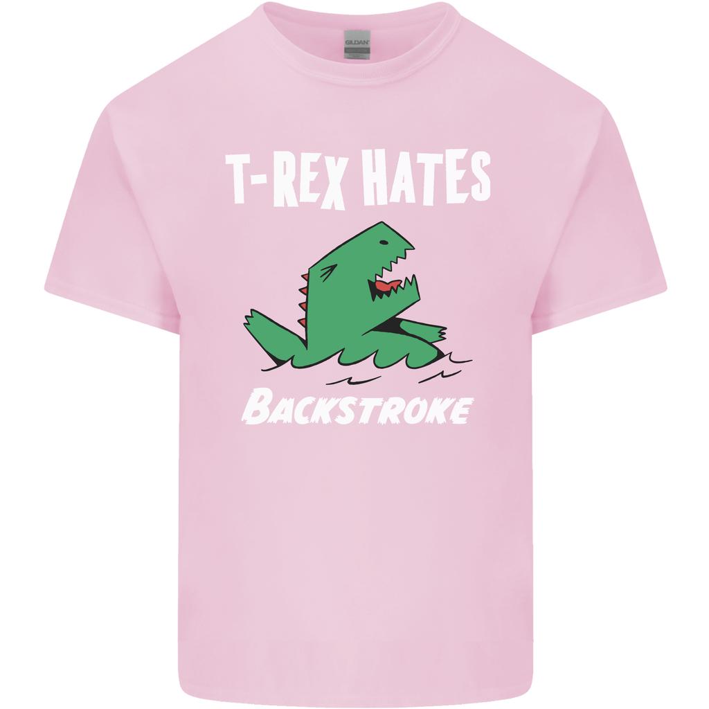 TRex Hates Backstroke Funny Swimmer Swim Unisexs Light Cotton TShirt