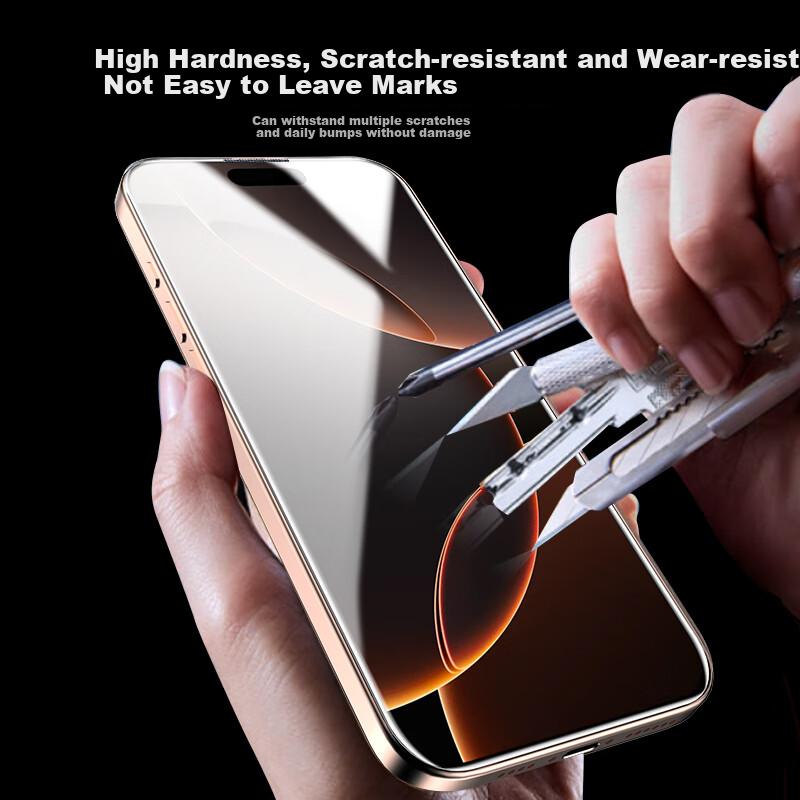 2 Full-Screen HD Film IPhone 16 Tempered Glass Screen Protector, Apple 16 Phone Film, Full Coverage Ultra-CleDust-Proof Shockproof Protective Film
