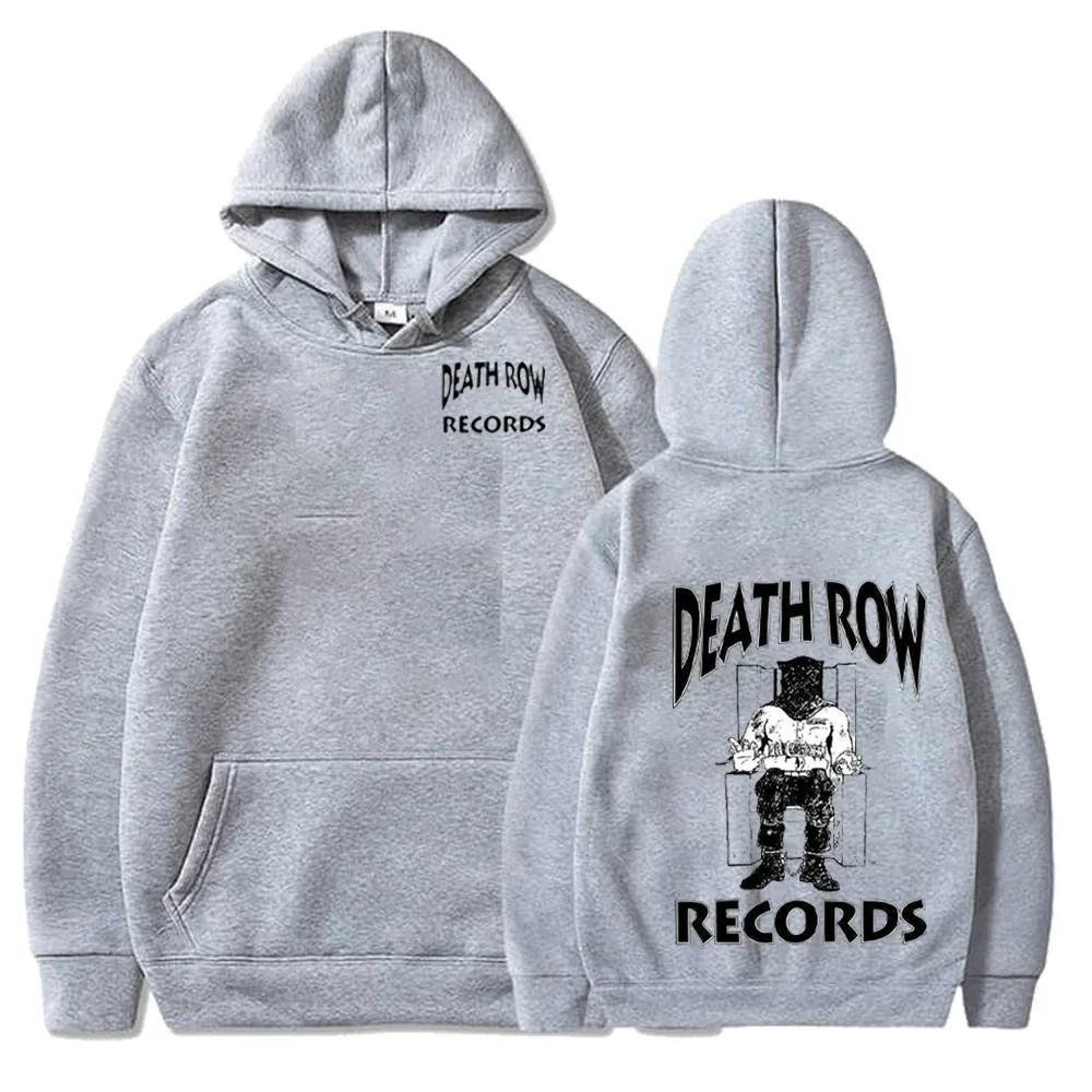 Death Row Records Hoodies Spring Autumn Fleece HoodieSweatshirts Pullover Fashion Men Women Loose Hooded  Hip Hop Streetwear Top